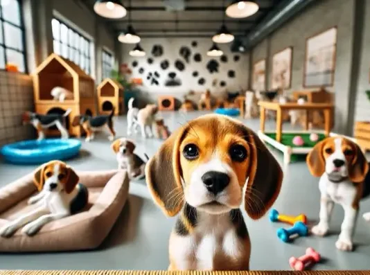 guardería canina perros beagle
